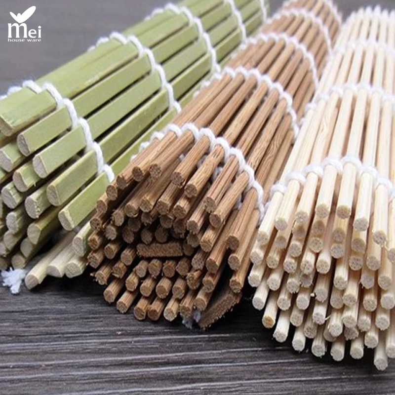 Bamboo Leaf Frozen Masago Roe 27cm 24cm  Green Bamboo Sushi Rolling Mat