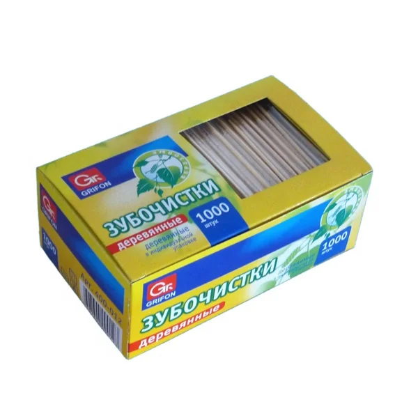 Individual Paper Wrapped White Birch Wooden Toothpicks