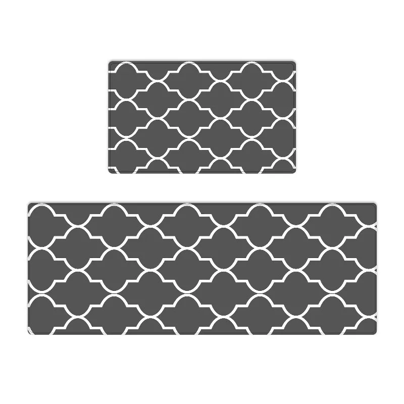 Custom 3d Printed Simple Style Commercial PVC Waterproof and Anti Fatigue Big Kitchen Runner Mats