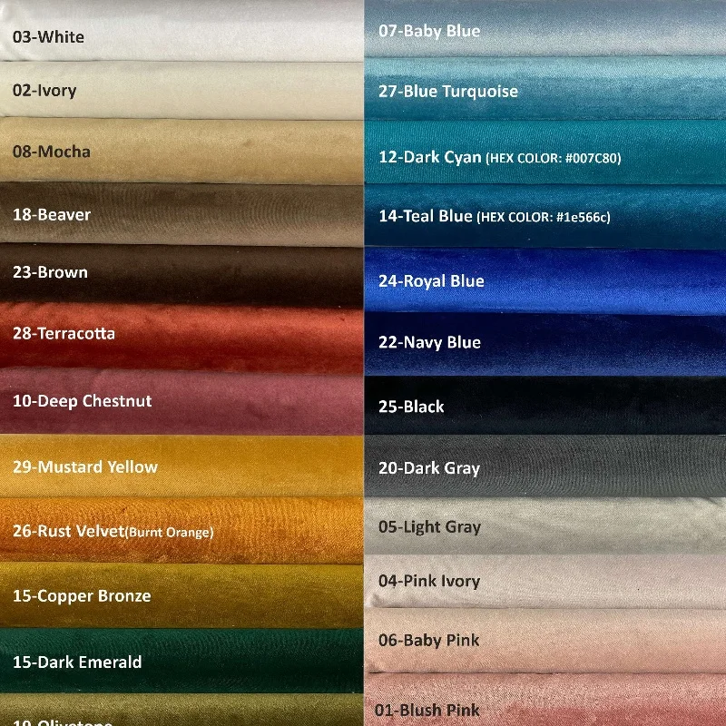 Solid Pure dutch velvet fabric Durable Anti-Static Comfortable and soft Home Deco Upholstery Holland Velvet Fabric for sofa