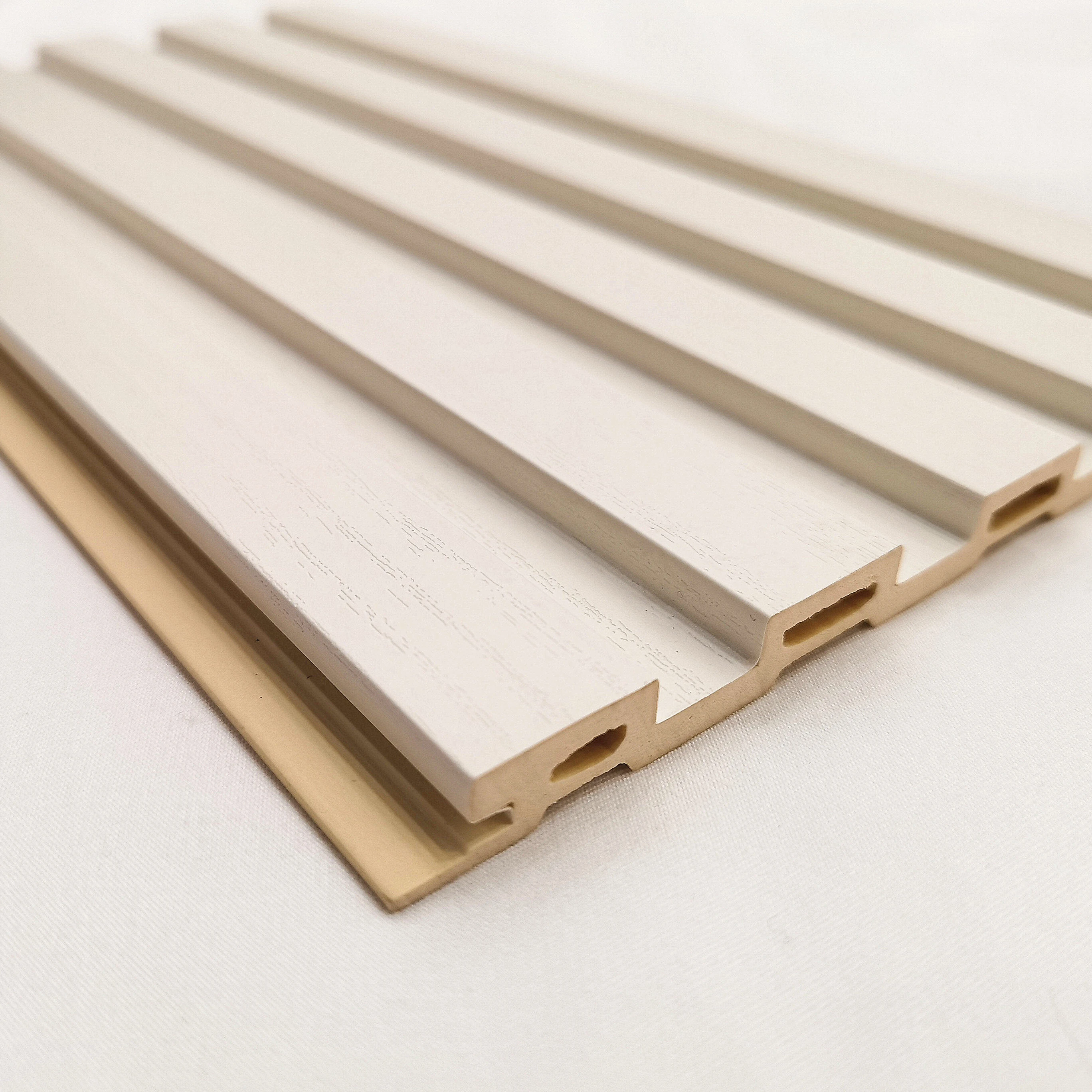 Pure white decor Great wall panel PVC WPC interior decorative 3D panel PP film other board