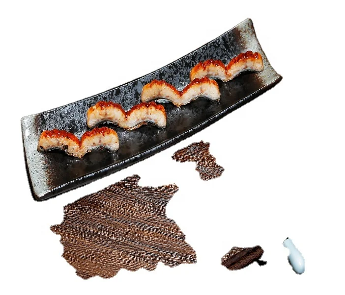 
frozen roasted eel slice healthy sea food unagi kabayaki sliced 6g 
