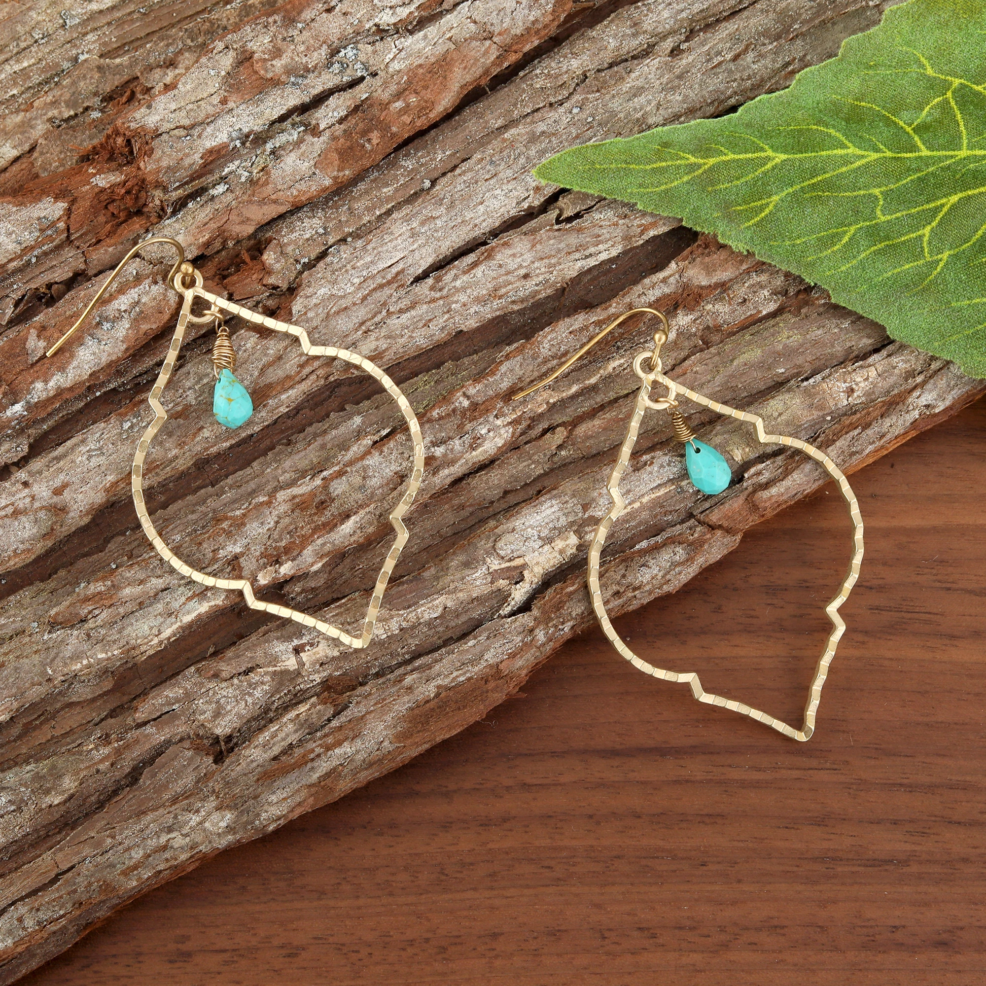 Best selling new Womens Girls Arabesque Chandelier Filigree round rhombus  Statement turquoise Earrings