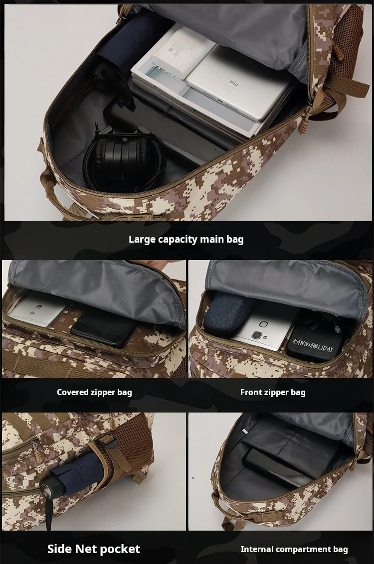 Bulk Order Promotional Backpack with Custom Logo Large Capacity Design for Travel Hiking Sports and Camping