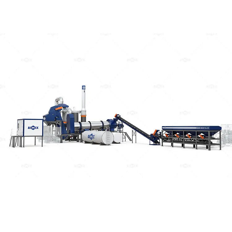 Mobile Small 40tph Capacity Asphalt Batching Plant Asphalt Mixing Plant