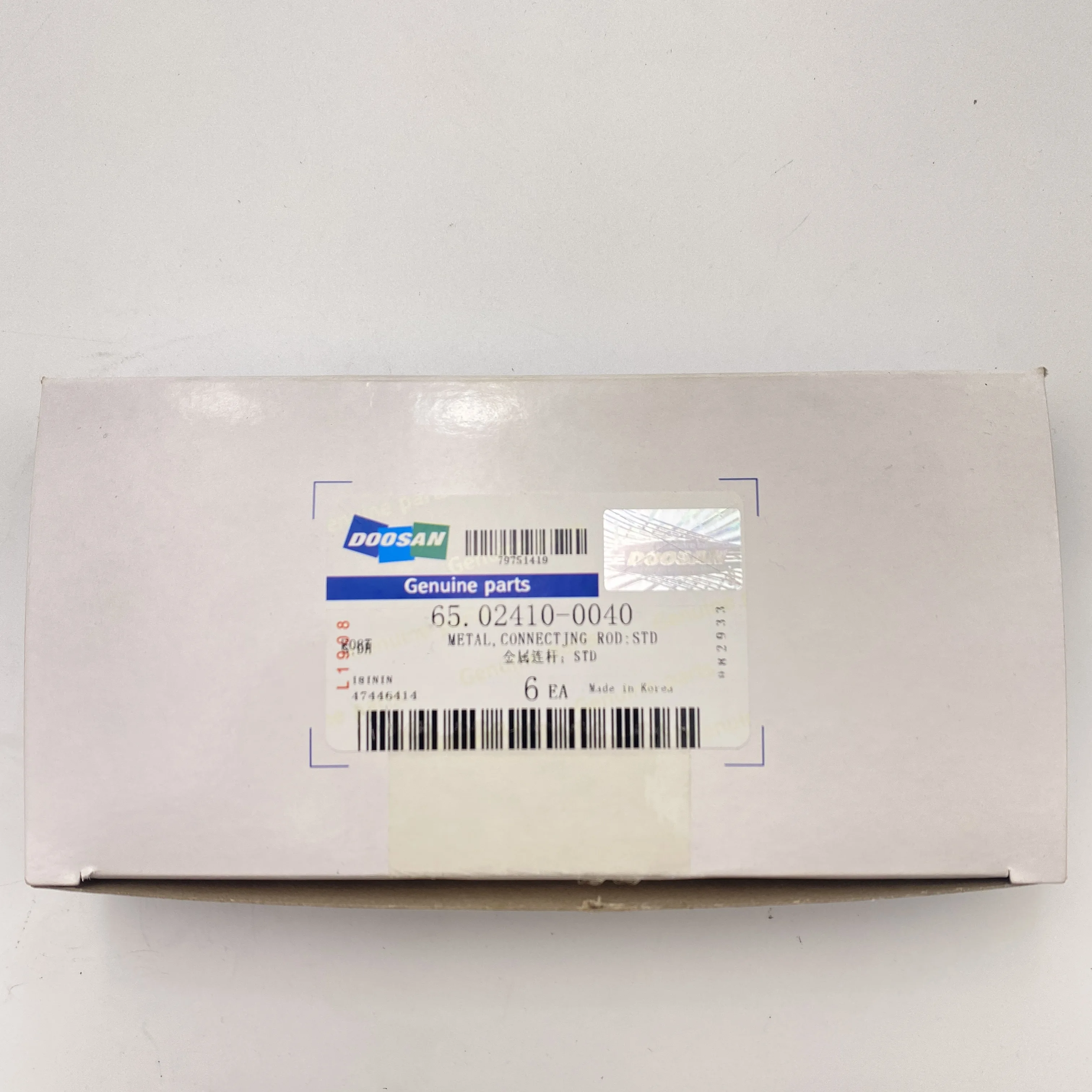 Engine Main Bearing STD 65.01110-6351 Conrod Bearing 65.01110-6140 Doosan GE08TI engine parts