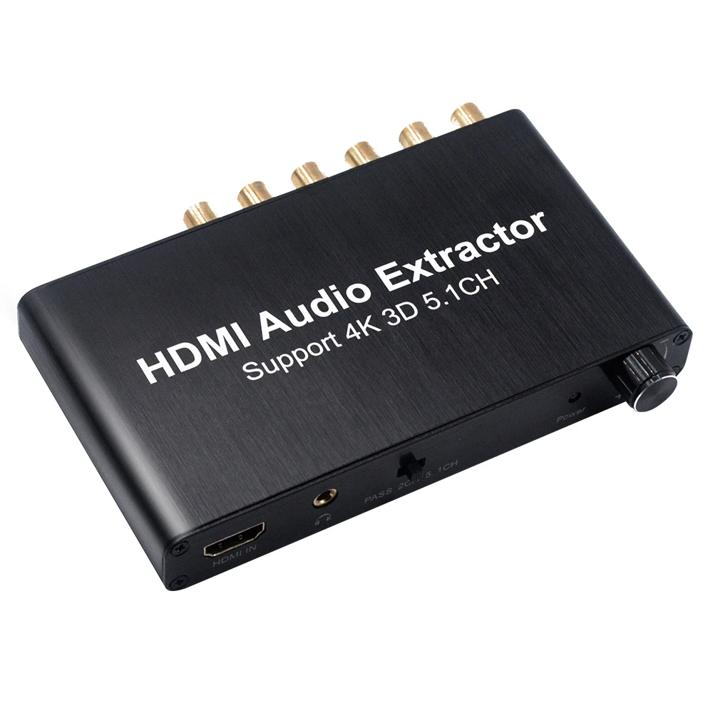 4K 30Hz 3D HDMI to 5.1 Audio Extractor 4k converter hdmi audio extractor optical 5.1 Ch analog audio output