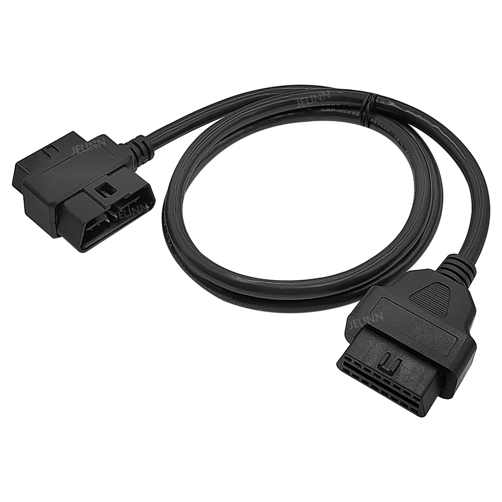 OBD 2 OBD2 16pin Male Female Pass Through to OBDII 16 Pin Main Cable