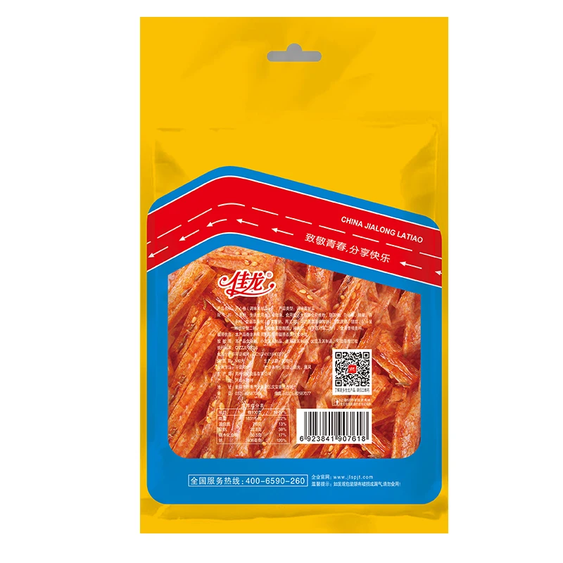 112g Jialong chinese food healthy snacks vegan meat Authentic chinese snack with Sweet sesam Flavor for travel
