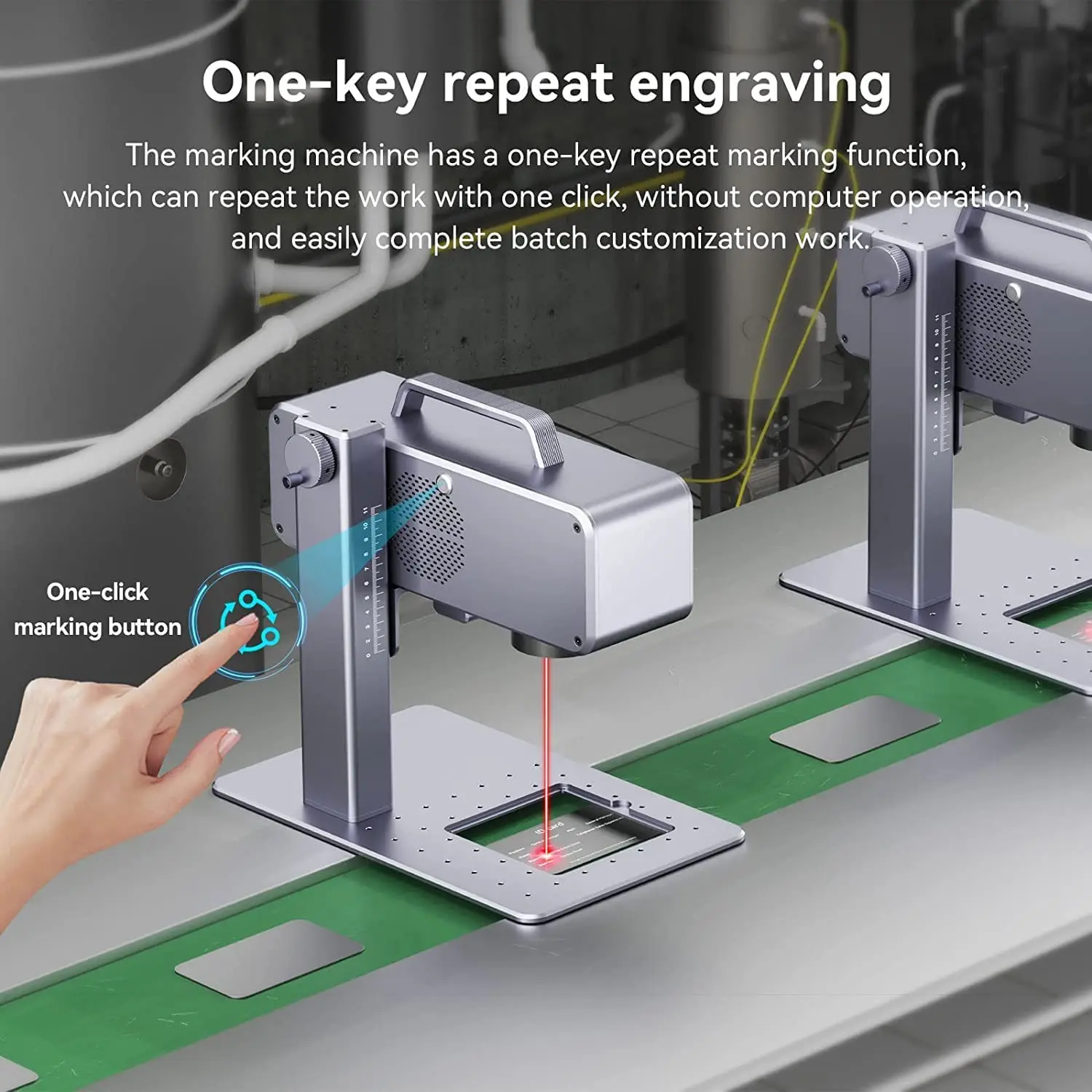 ATOMSTACK M4 Laser Engraving Machine 2-in-1 Handhed Desktop 1064nm Infrared 4K 720000mm/min Portable Fiber Marking Machine