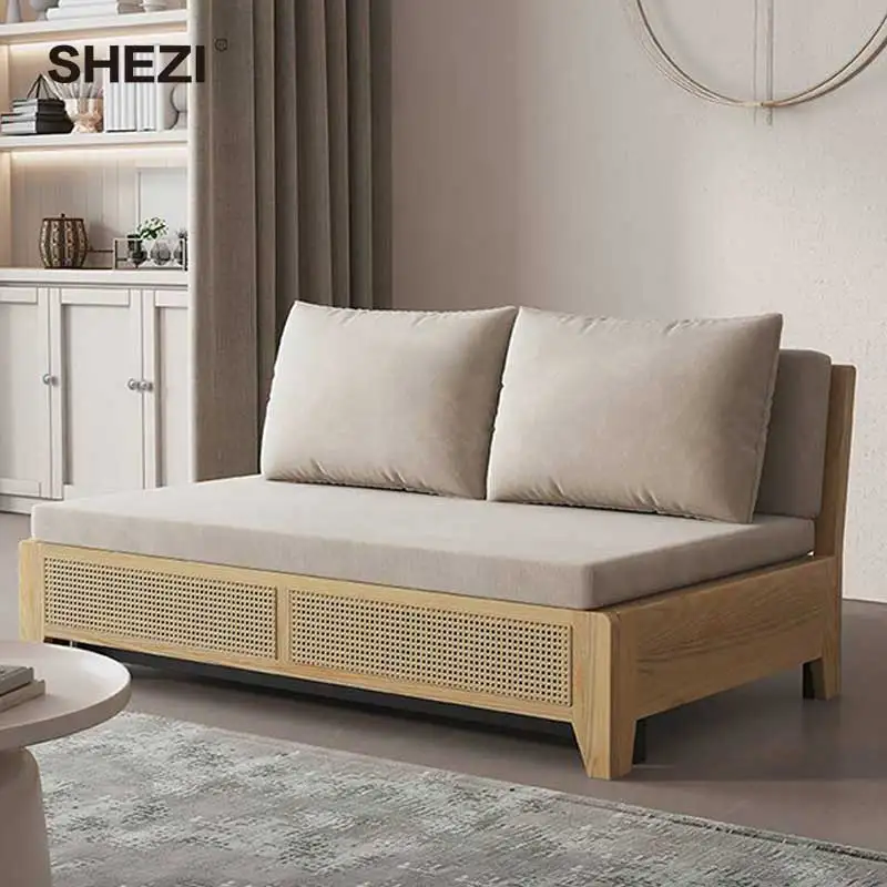 SHEZI Modern Multi-functional Sofa Bed Convertible Modular Design for Small Apartment Bedroom or Hotel/Mall Use