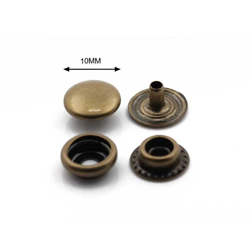 Button press studs brass iron snap button best 10 mm fastener for clothing
