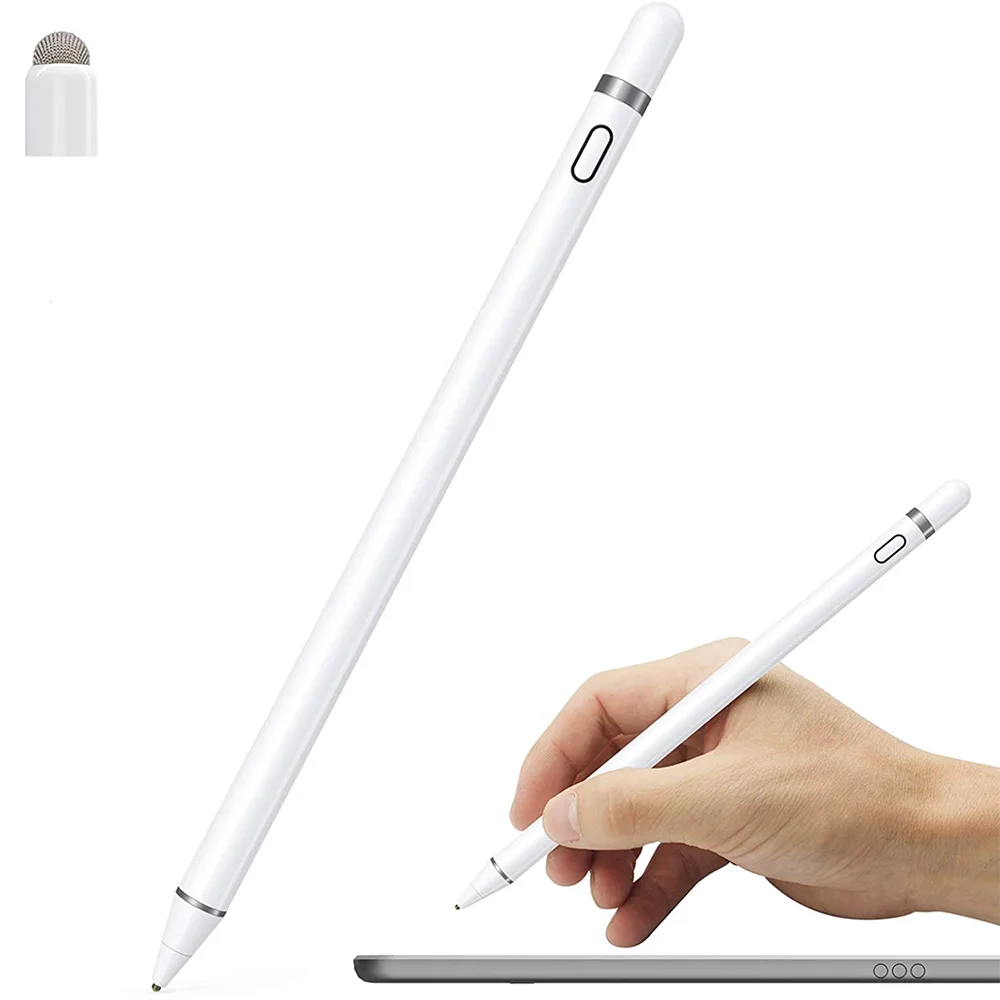 Valdus 2 In 1 Metal Smart Universal Capacitive Pen Fluent Writing Drawing Stylus Pens For Touch Screens Android Phone Tablets