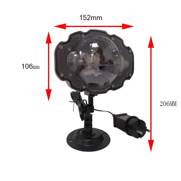 
Four-color highlight snowflake light, RGBW outdoor garden light led spot light (remote control) 