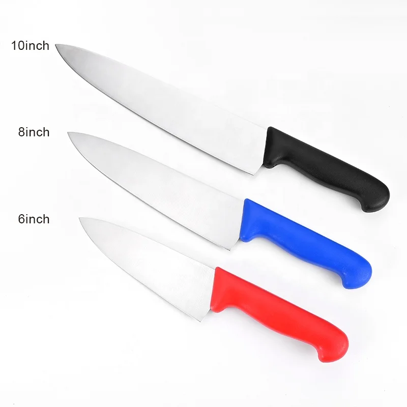 Factory direct supplier stainless steel  kitchen chef  knife butcher knife with nice  plastic handle