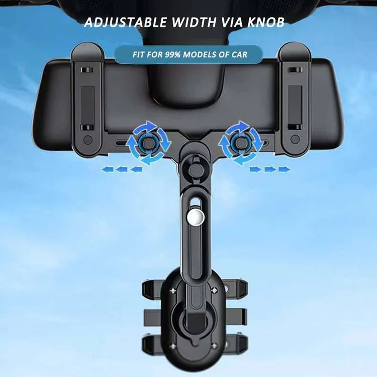 360 Rearview Mirror Phone Holder Universal Car Phone Holder Mount Car Rearview Mirror Mount Phone and GPS Holder