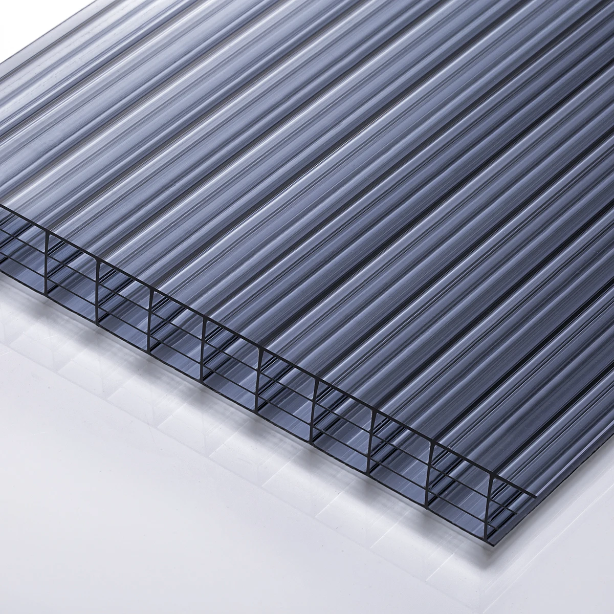 Transparent Roofing hollow  plastic sun sheets universal 8-20mm pc sheet Hollow Polycarbonate Sheet