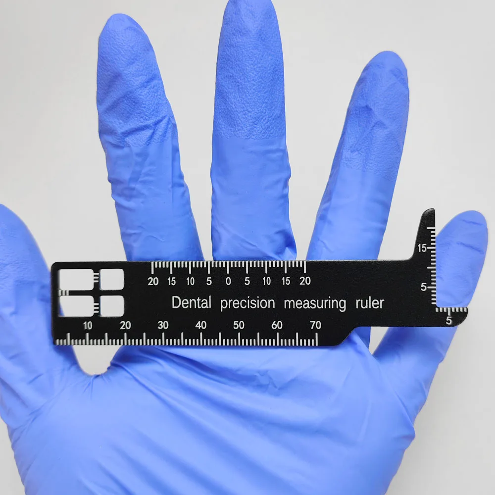 Dental Precision Measuring Ruler Dental Measuring Gauge Multi-angle Measuring Ruler