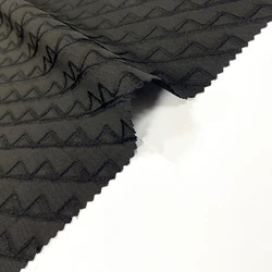 Custom Designed Formal Black Fashion Abaya Fabric Jacquard of Polyester Textile Dubai