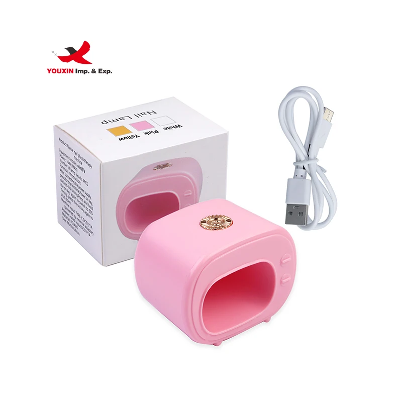 Wholesale Newest Nail Tool Rechargeable Cordless Nail Dryer 16w 45S Fast Dry UV Led Pink Nail Lamp for Gel Polish