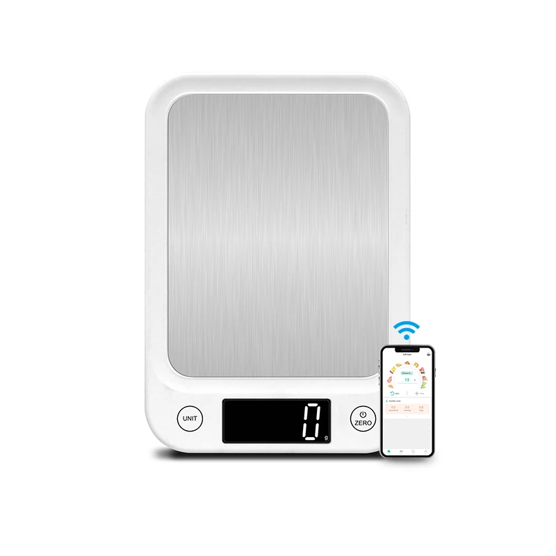 Smart food nutrition digital calorie counter 5kg 11lb electric diet facts food scale with app calories calculator