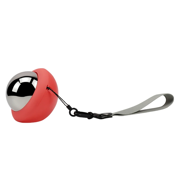 stainless steel cold fitness muscle relax hand roller massage ball/cryo ball with COLD GEL CORE: