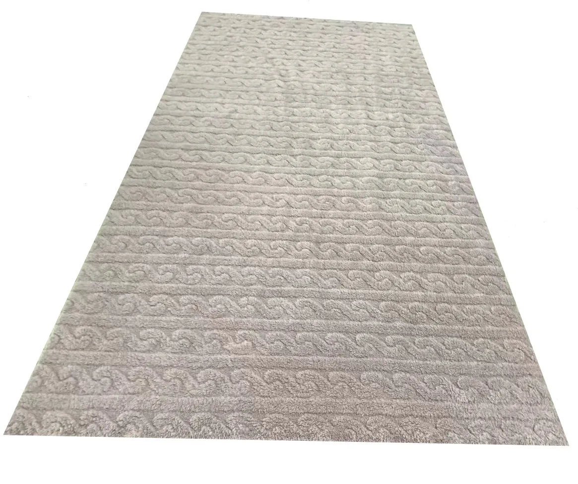 Factory Wholesale 100% Polyester 310gsm Weft Knitted Coral Fleece Jacquard Shu Velveteen Plush Fabric
