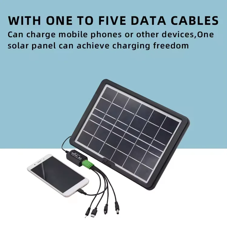 Small Solar Charger panel Universal Solar Cell Charger 6v 6.8w Solar universal usb chargeing panel with USB stabilizer