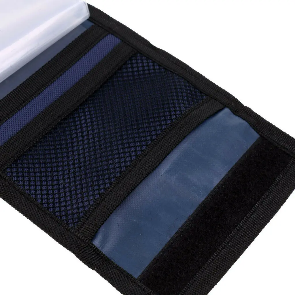 Canvas Fly Fishing Line Wallet Storage Bag With 10 Pouches