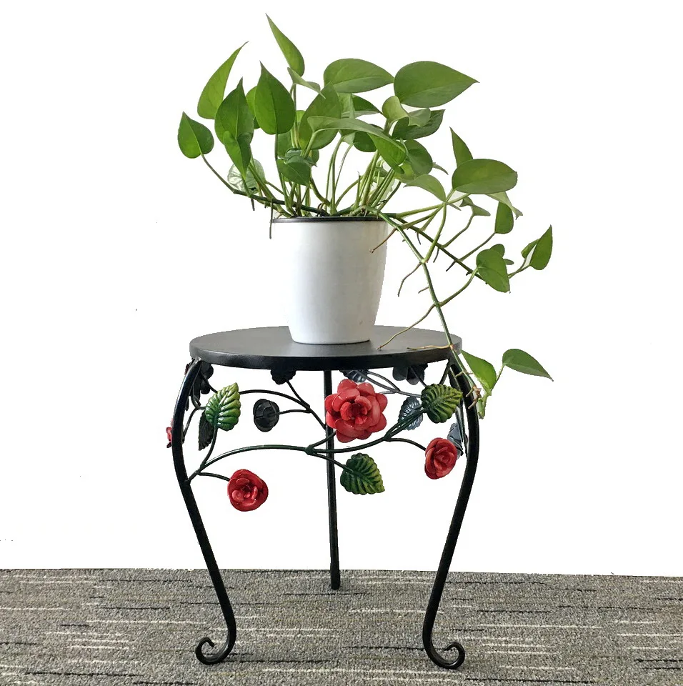 outdoor garden bicycle metal Iron Flower Pot Stand