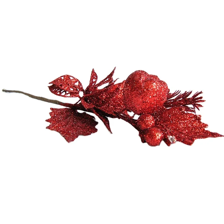 
Home decor glitter gold tree branches plastic Christmas twigs for Festival event decoration 