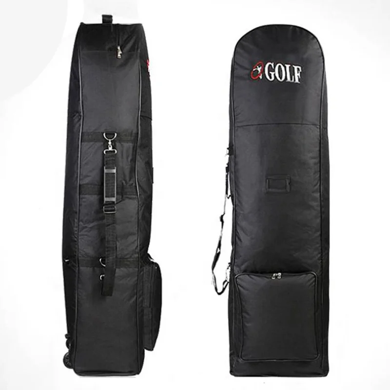 HOW TRUE Manufacturer Personalized Golf Travel Bags With Wheels Provides Superb Protection Portable Nylon Golf Travel Cover