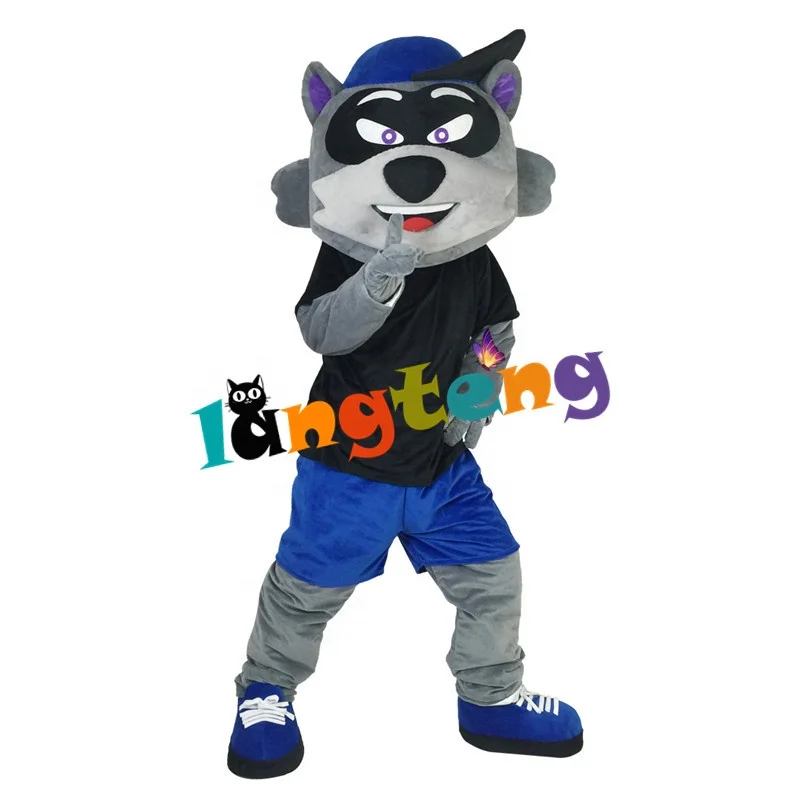 888 Cartoon Halloween Cosplay Party Christmas  Carnival Apparel Wildcat Raccoon Mascot Costumes