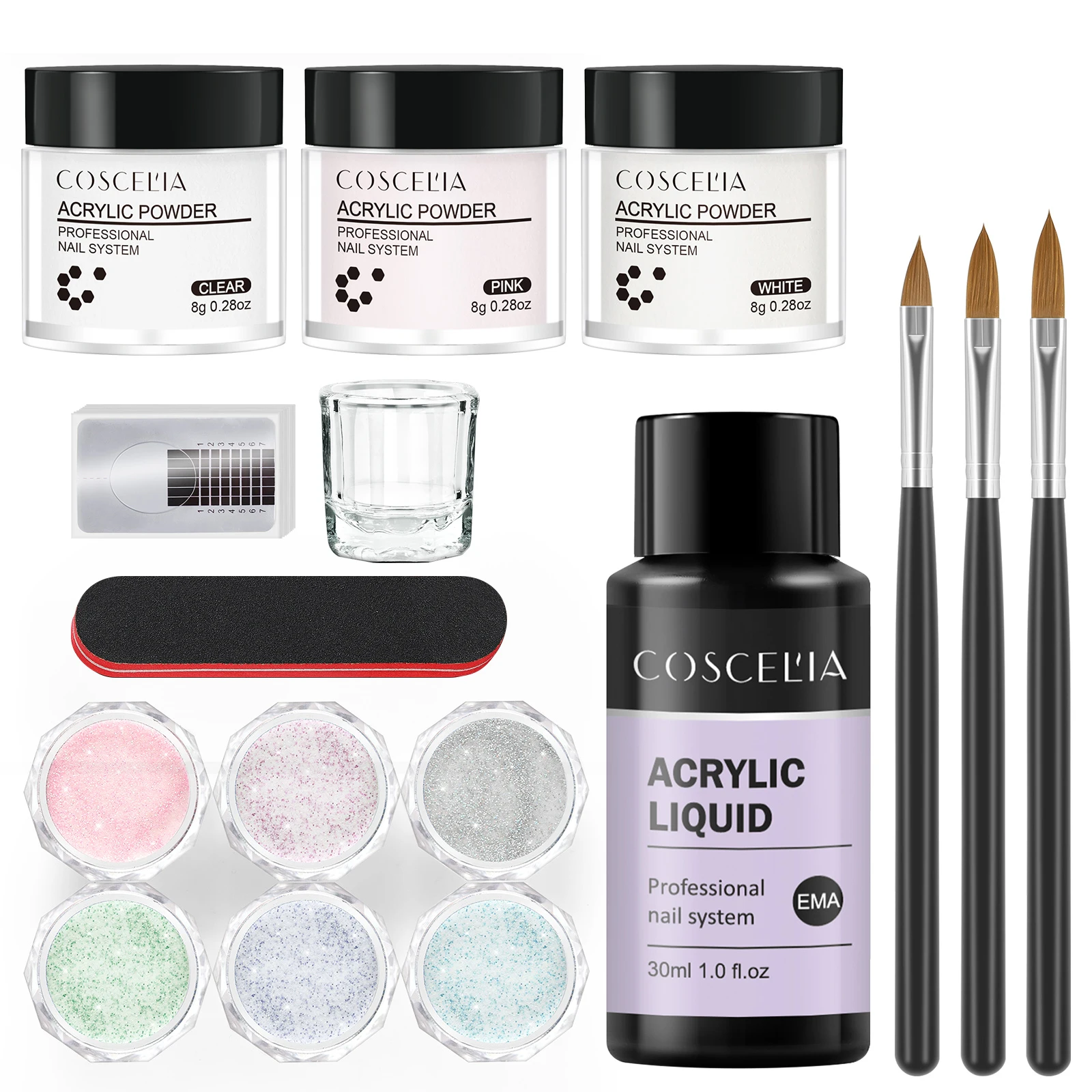 Nail Acrylic Set Acrylic Nail Starter Kit Acrylic Powder and Liquid Set Hot Sale Support OEM ODM