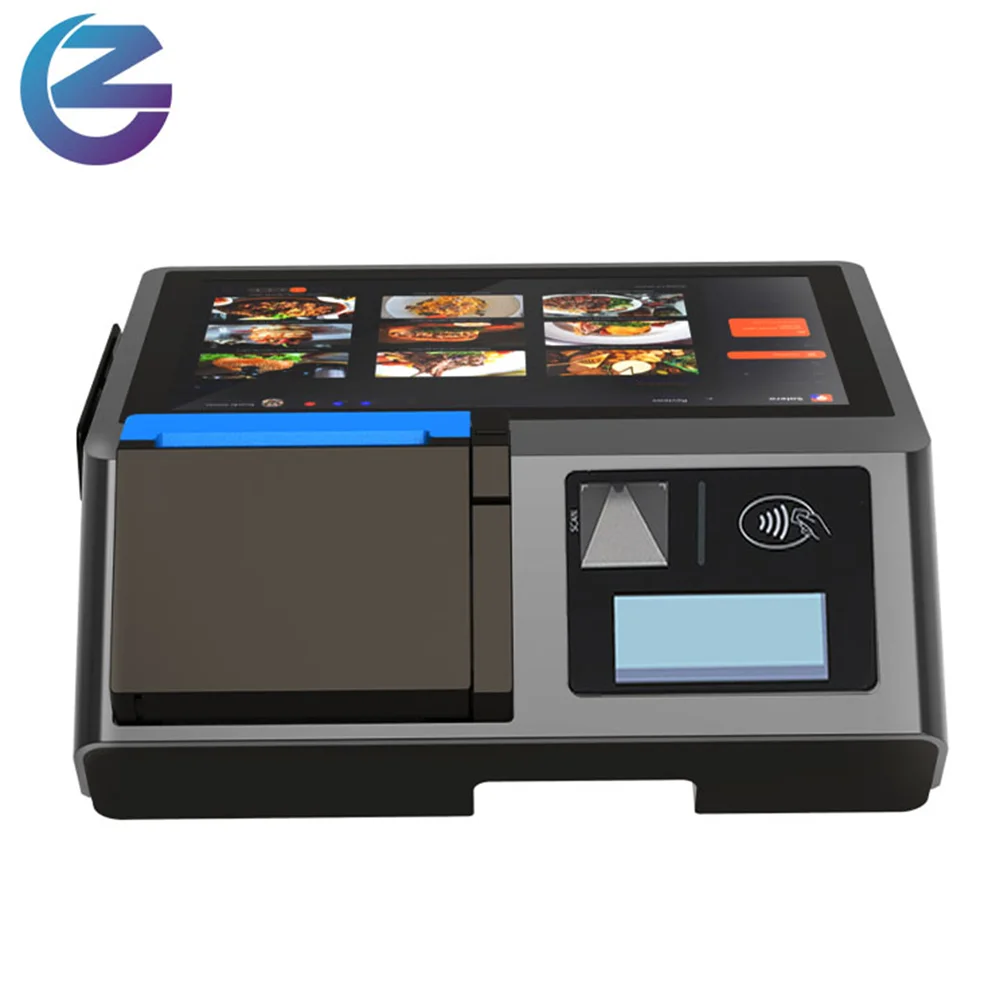Hot Sale Z100 mini Epos Billing Point of Sale Android 11.0 Dual Screen Tablet POS Systems with Card Reader&Printer