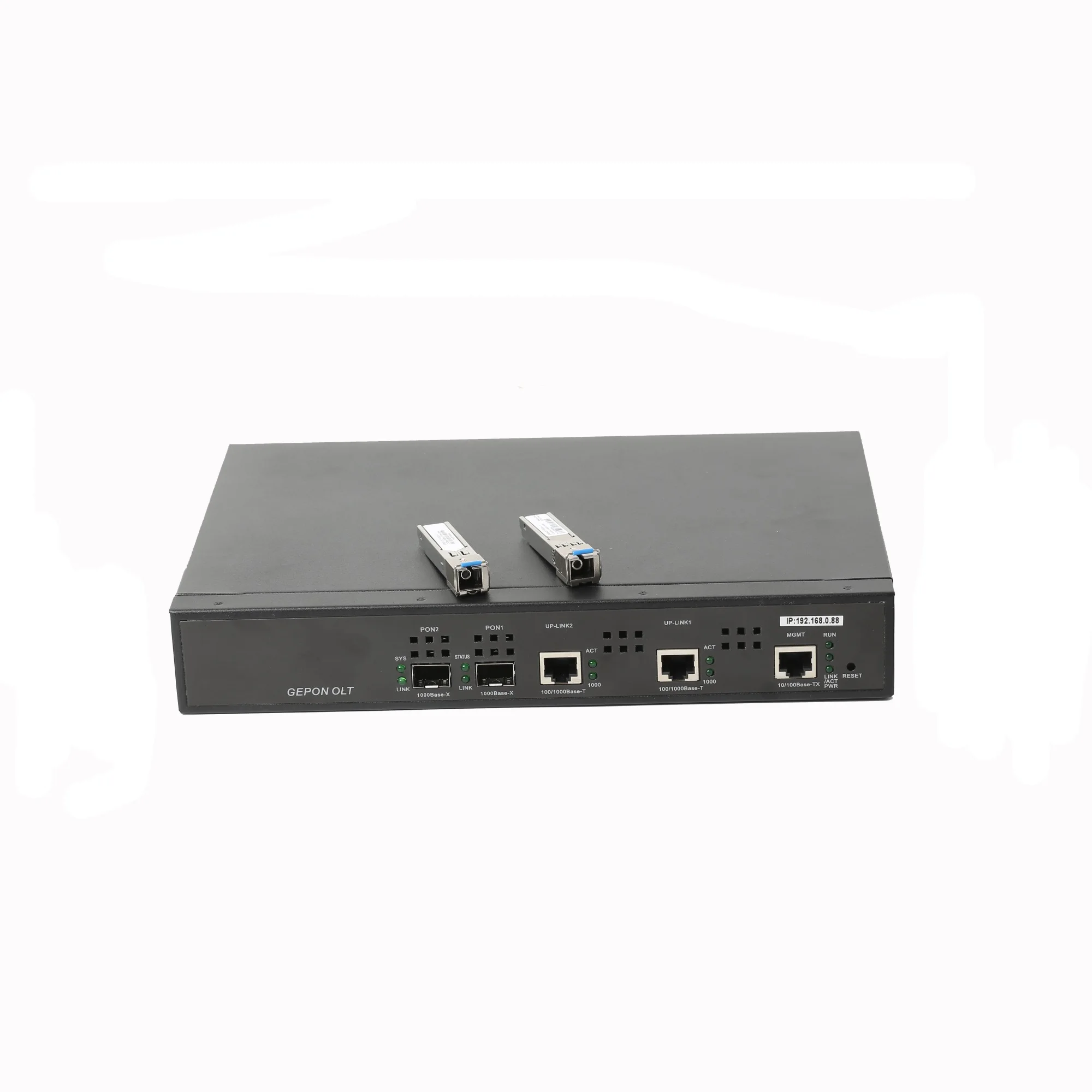 Mini 2ports OLT Gepon supply fttx ONU 2 ports mini olt including 2sfp px20+++ web snmp