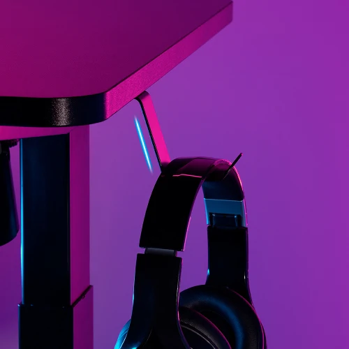 GMD06-1 Single Motor Electric Height Adjustable RGB Gaming Standing Desk Best Modern PC Computer Gamer Sit Stand Gaming Table