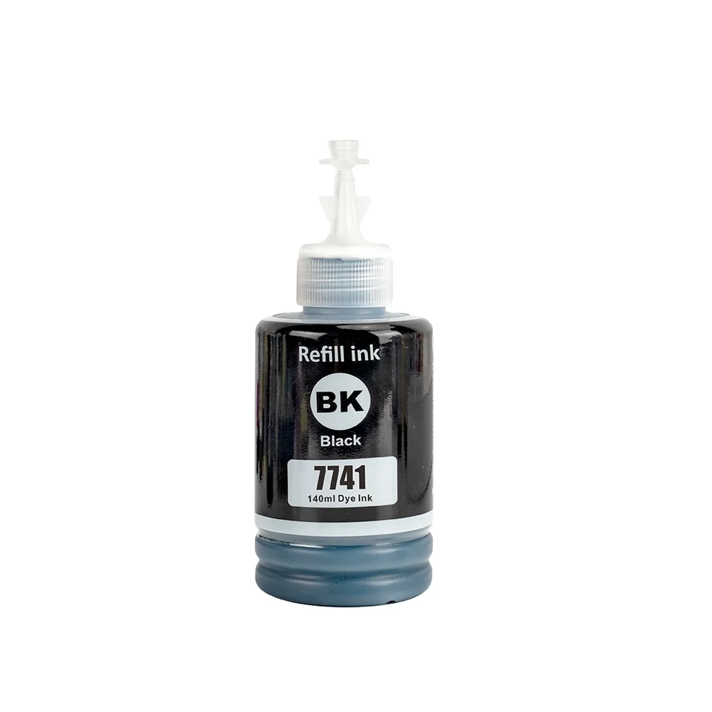 INK-TANK T7741 7741 T774 774 Premium Compatible Black Bulk Water Based Bottle Refill DGT Pigment Ink for Epson L605 Printer
