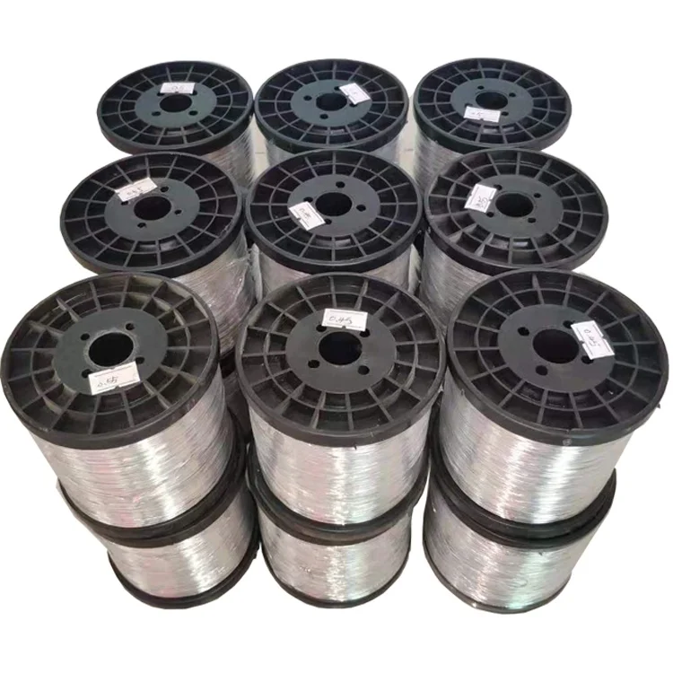 High strength process Bright Galvanized wire with plastic spool binding wire spool GI wire
