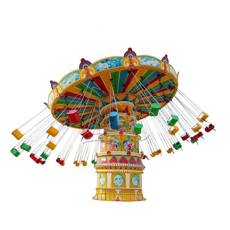 Детский и взрослый парк развлечений Funfair игровая площадка на открытом воздухе захватывающие аттракционы роскошное летающее кресло качающая голова 24 места для продажи