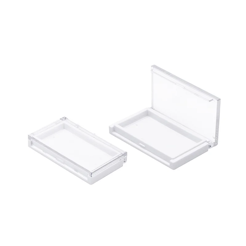 Makeup Empty Blusher Palette Box Plastic Cosmetic Face Make Up Case Customize Private Label rectangle case