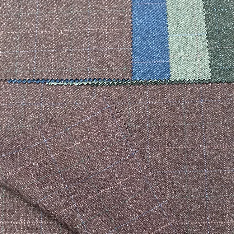 High Quality Wholesale Polyester  Rayon Woolen Coat Fabric For Men One Side Brush Fabric Flannel Fabric