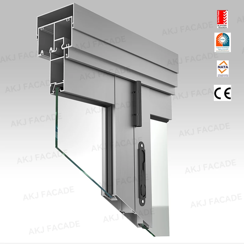 Waterproof bifold door villa exterior terrace aluminium folding door partition folding glass folding patio door system