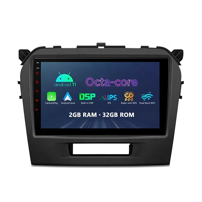 9 inch Android 11 Dash Board Navigation Car Stereo with Built in Carplay Android Auto DSP Coaxial Audio Output for Suzuki