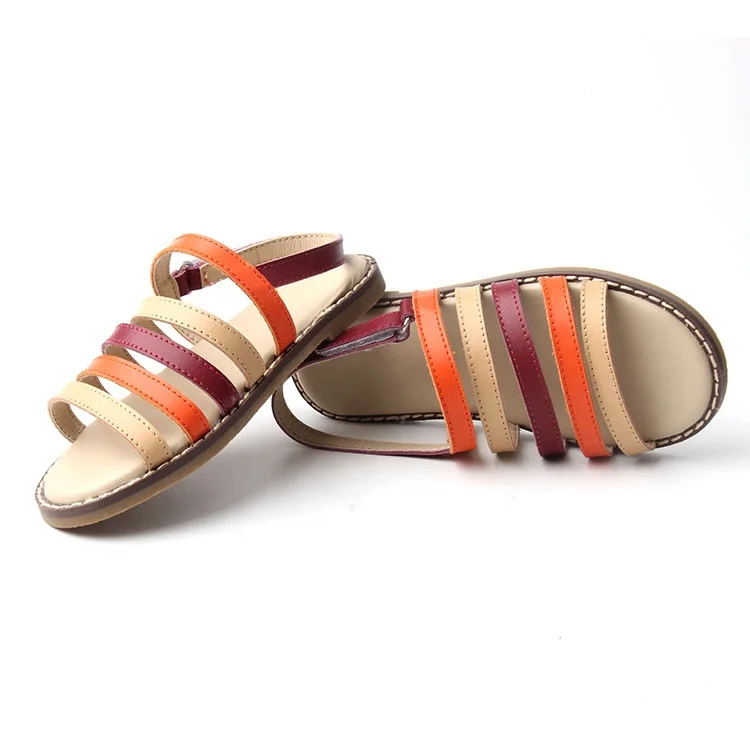 
2021Wholesale New Style Summer Leather Shoes Rubber Sole Kid Girls Shoes 