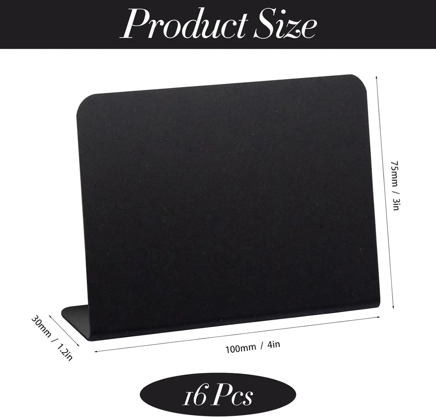 Mini L Shape Chalkboard Signs for Food Chalkboard Small Black Chalk Board Food Labels Chalked Name Tags Party Buffet Tables