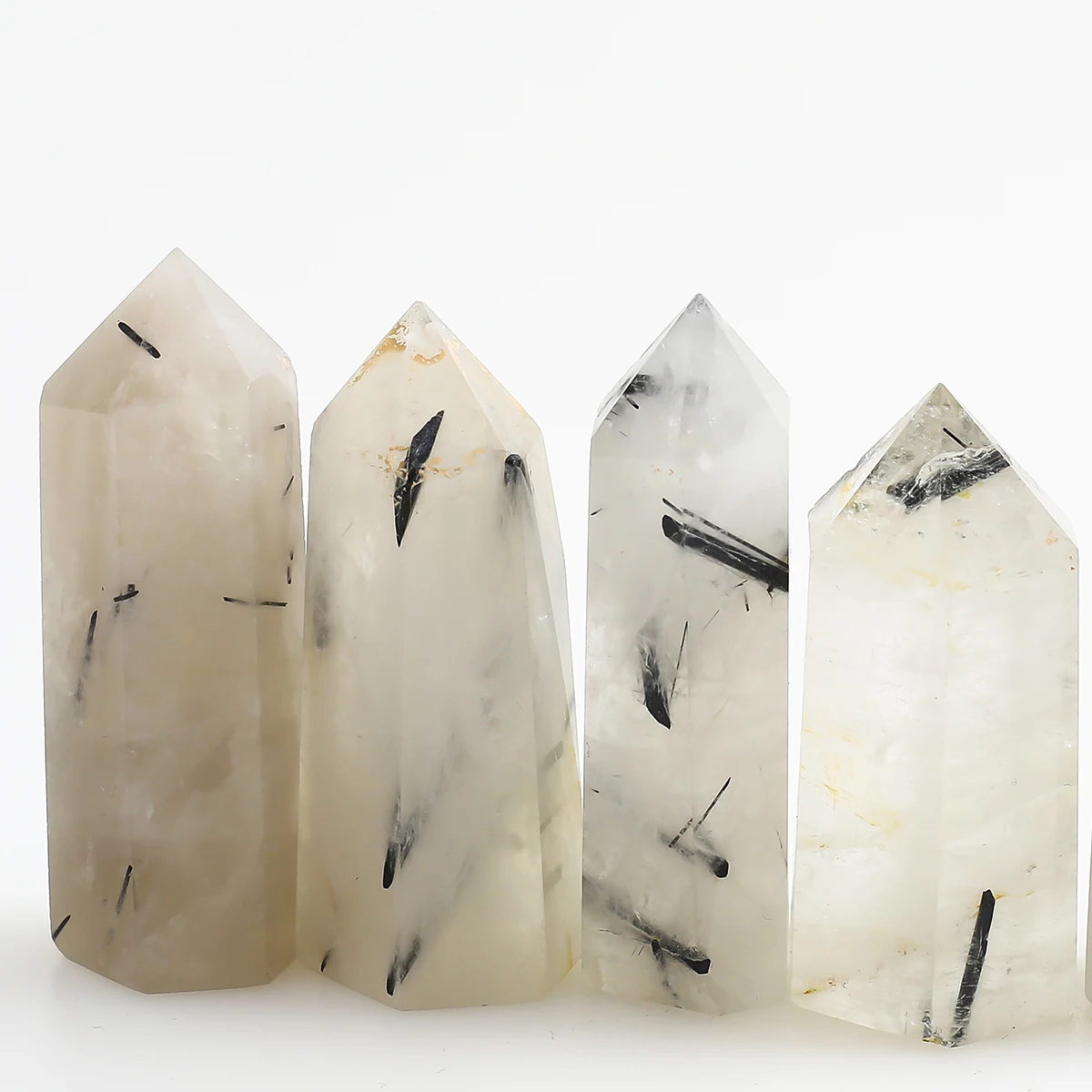 Wholesale Natural High Quality Polished Black Tourmaline Point for Spiritual Healing