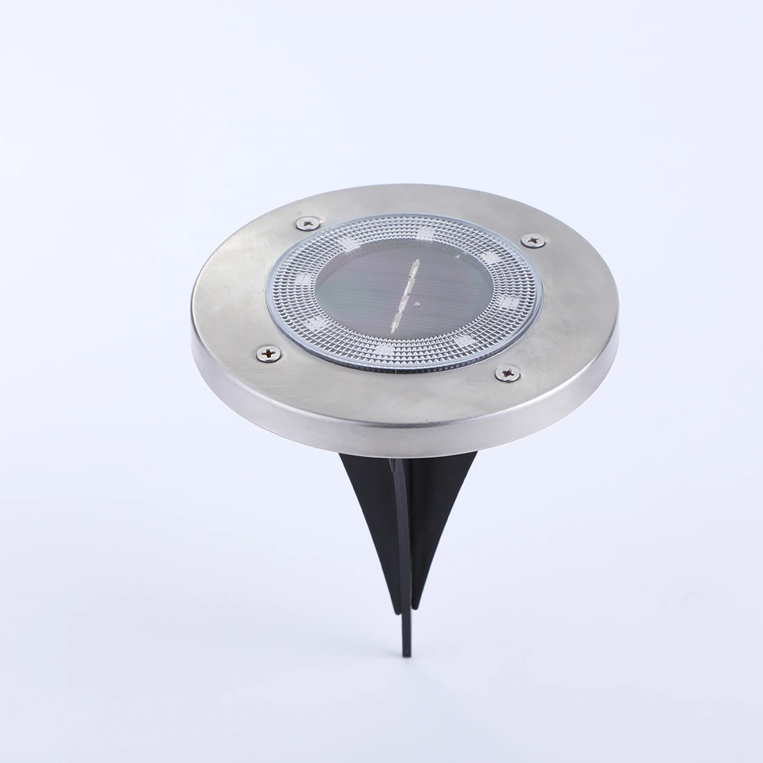 4 pack solar charge ground  disk light waterproof ground disk garden solar lights