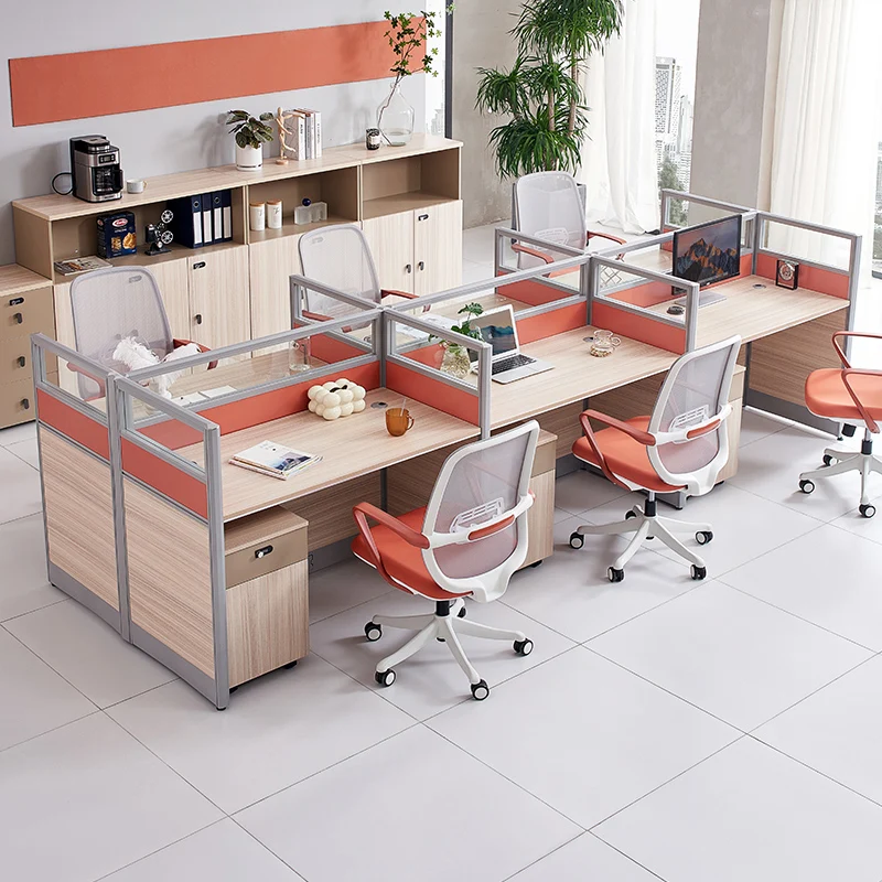 USB зарядка модульная перегородка колл-центр 2 4 6 человек офисный стол 6 местная рабочая станция