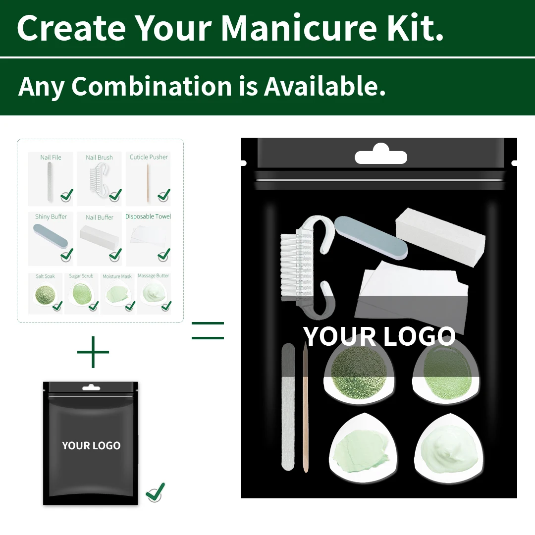 6 8 10 Pieces Professional Custom Package Manicure and Pedicure Kit Spa Salon Nail Tool Sets Disposable Mini Manicure Kit